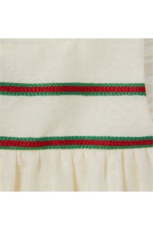 ivory cotton dress GUCCI KIDS | 808190Z7ADT9791